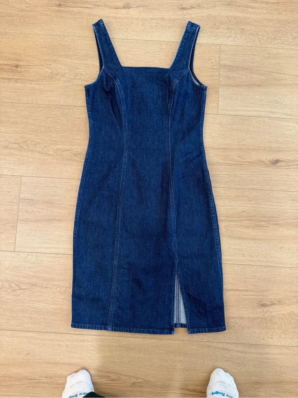 J. Crew square stitching sleeveless